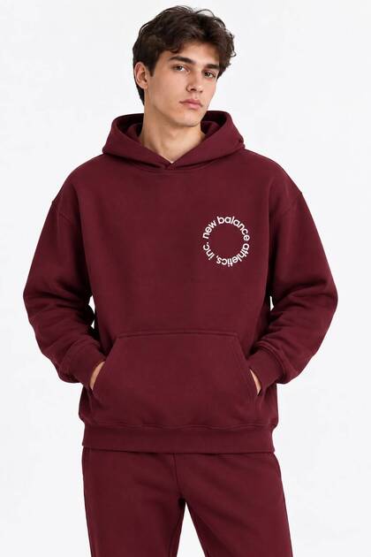 Erkek Sweatshirt 3 İplik Yazı Baskılı Kapüşonlu Kanguru Cepli Oversize Hoodie