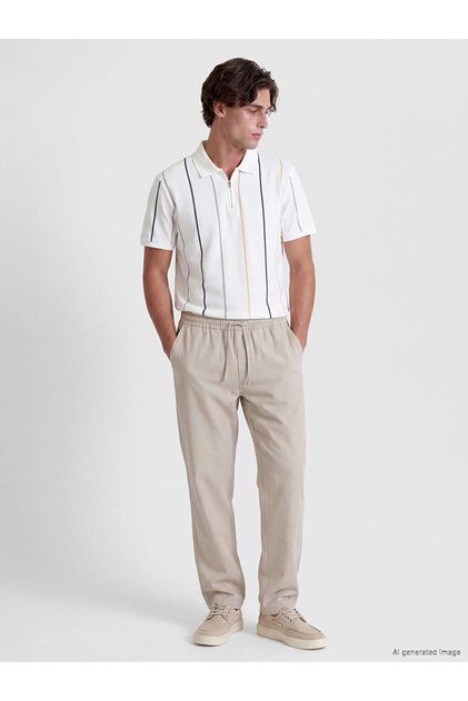 Esvab • Modern & Distinctive Standart Fit Men's Trousers with Drawstring Waist