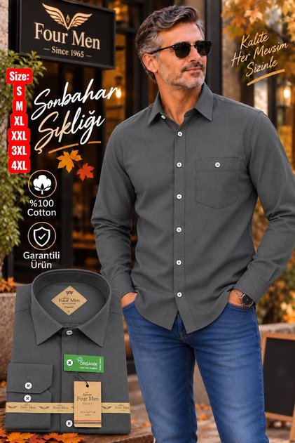 Classic Cut Soft Cotton Single Pocket Shirt