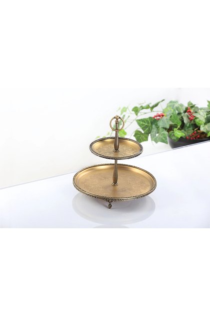 Two-Tier Antique Metal Cookie Holder