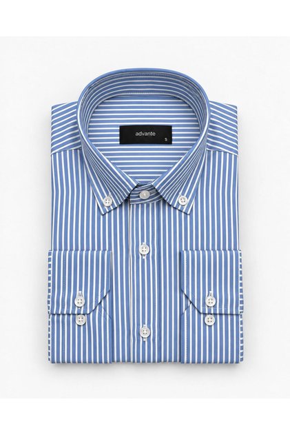 Classic Regular Fit Long Sleeve Cotton Men's Shirt 7766