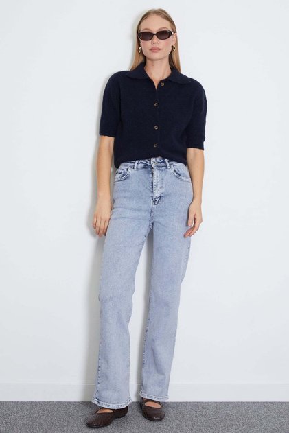 High Waist Palazzo Jean