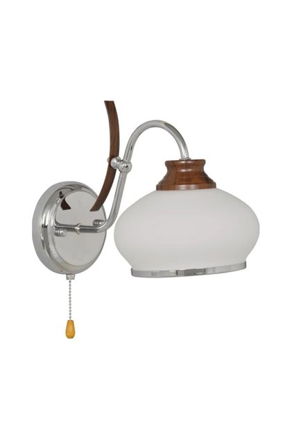 Aplică de perete Gabon KL-7111, 1xE27, metal și sticlă, stil clasic, IP20