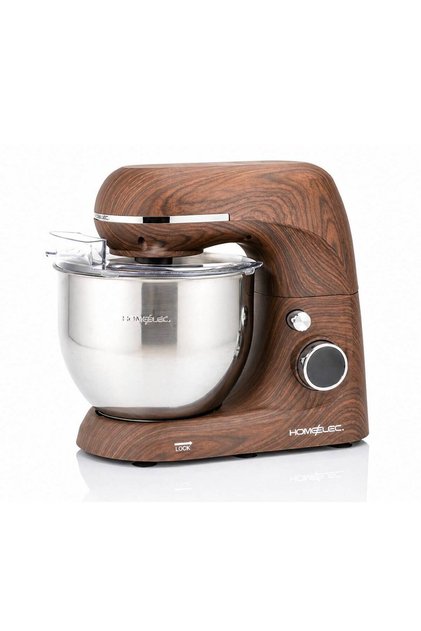 Homelek Kneader with Fast Fermentation Function 5.3 Litres 1100W Wooden