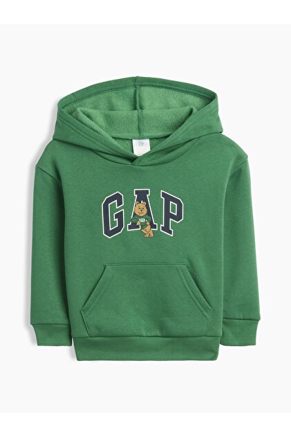 Erkek Bebek Açık Yeşil Relaxed Brannan Bear Logo Sweatshirt