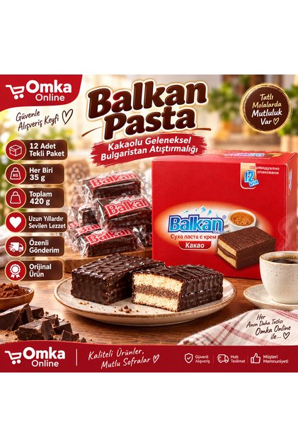 Kakaolu Kremalı Kek 12 x 35 G – 420 G Bulgaristan Atıştırmalığı