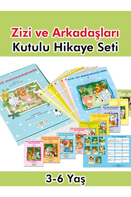 サムソン2001年 10冊セット Smg Yayıncılık Zizi Ve Arkadaşları 10 Kitap Kutulu Hikaye Seti