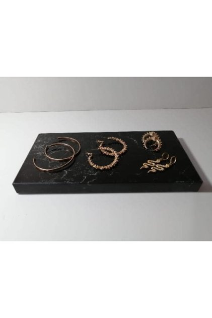 Kuvars Mermer Sunumluk (25X12 CM)
