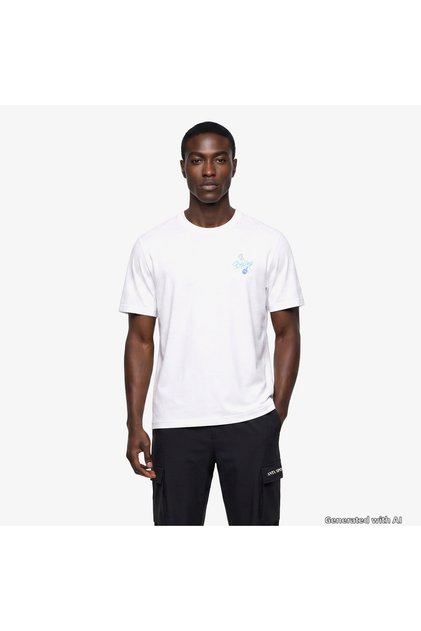 Serve Smash Repeat Men's White T-Shirt