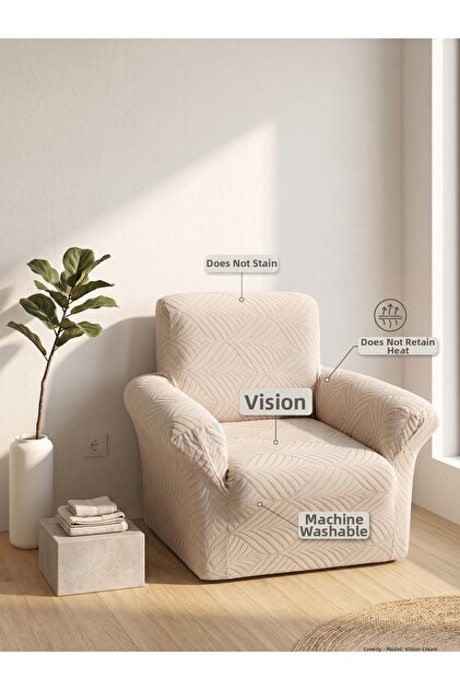 Leaf Pattern Sofa Cover Single Seat Sofa Cover Washable High Quality