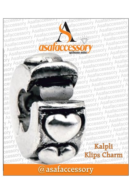 Bombe Heart Clip Stopper Charm | Asafaccessory