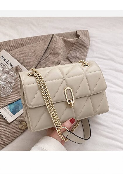 Women's Taupe Shoulder Bag
