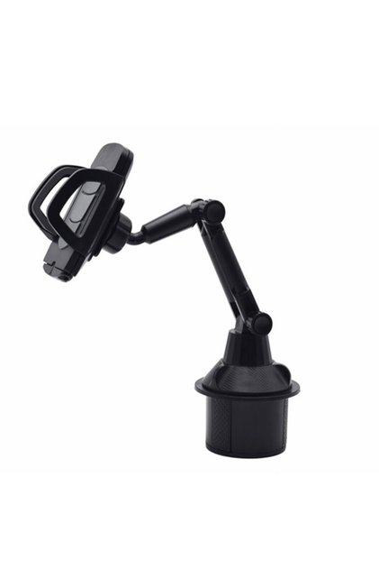 GRAY Car Phone Holder Water Cup Holder Mount Car Interior Accessories Anti-slip Adjustable Long Tube
