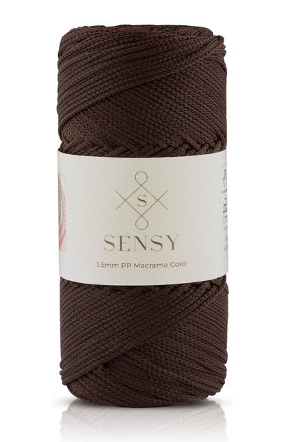 1.5 Mm - 100 gr Polyester Macrame Rope Brown 150 M Polyester Macrame Rope Supla Rope And Bag Rope
