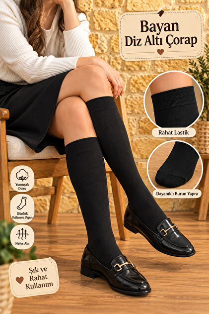Knee Length Cotton Socks