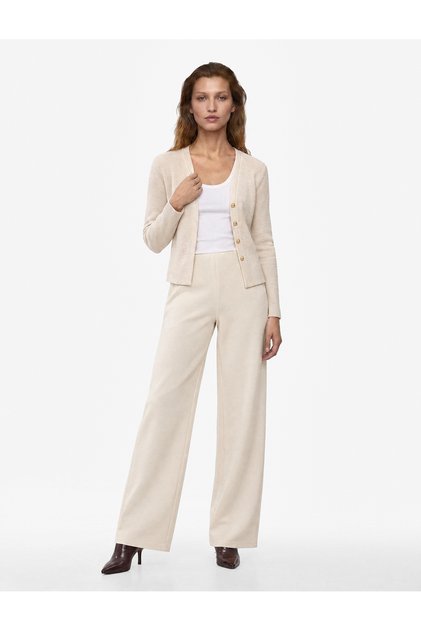 Straight Fit Long Straight Wide Leg Pants