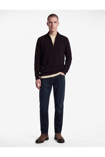 Normal Bel Pamuklu Cepli Straight Jean Pantolon - Mark Jean