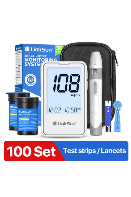 G-425-2-100suit LinkSun Blood Glucose G-425-2 Test Strips Replacement Meter Glucometer Diabetes Medi