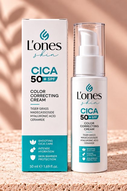 Ton Eşitleyici Tiger Grass Cica Krem 50 ml - Bariyer Onarıcı Nemlendirici SPF 50 koruma ( Tüm Cilt Tipleri)