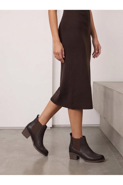 Astra Flora Women's Heeled Boots 00122670 Matte Brown