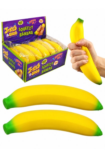 Muz Squishy Stres Oyuncağı Sık Bırak - Muz Sukuşi