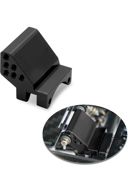 دعامة تثبيت وصلة المحور الخلفي العلوية القابلة لتعديل الارتفاع من الألومنيوم الأسود OGRC لسيارات Axial SCX24