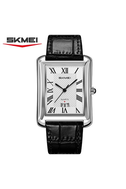 Skmei B SKMEI 2575 New Fashion Leisure Square Quartz Men's Watch Waterproof Calendar Belt Business C