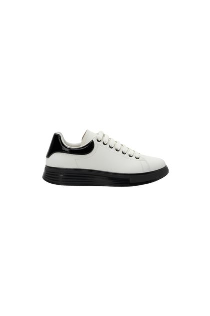 LUİZ 1051 BEYAZ MAT RUGAN DETAY HAKİKİ DERİ ERKEK SNEAKERS - ERKEK SPOR AYAKKABI