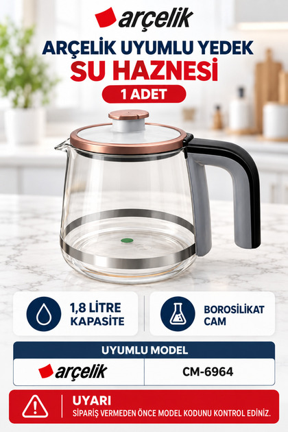CM 6964 Resital Demlik Kapaklı