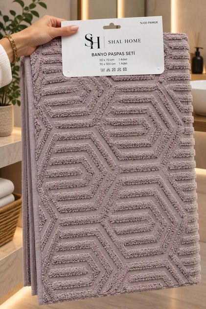 100% Cotton 2-Piece Bathroom Set