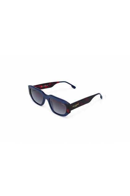 Women Nylon Sunglasses Blue Mirror Lens - LCW10545C1