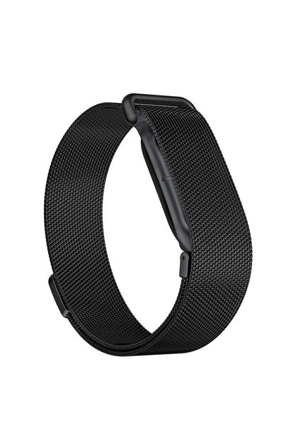 Google Fitbit Air Uyumlu Mıknatıslı Hasır Metal Örgü Kordon Milanese Kayış Milano Loop Bileklik