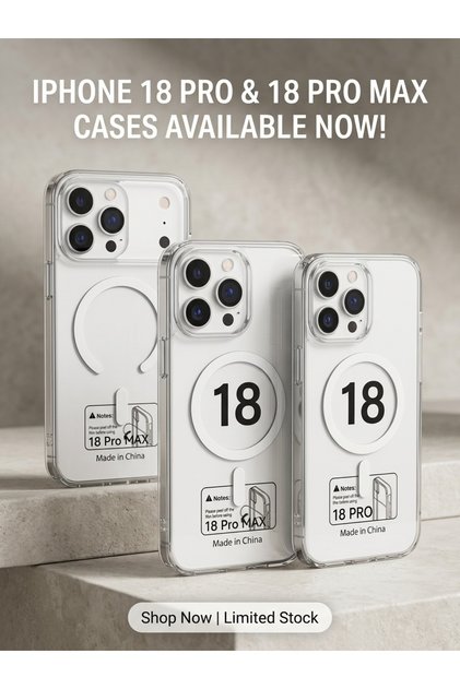 Clear Case for iPhone 18 Pro Max, Transparent Shockproof Slim Protective Cover, Anti-Yellowing Scratch Resistant Phone Case