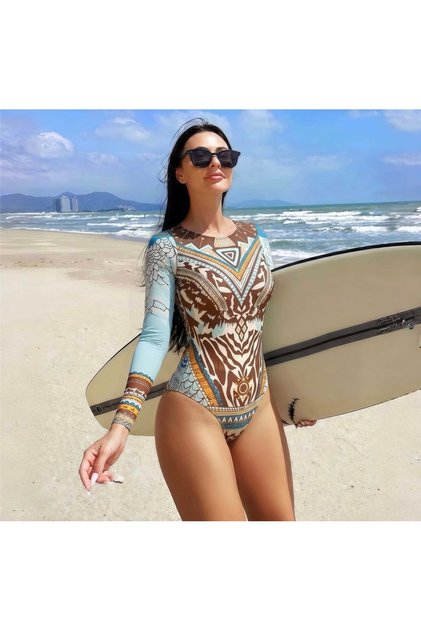 SPF 2 parçalı kapalı mayo