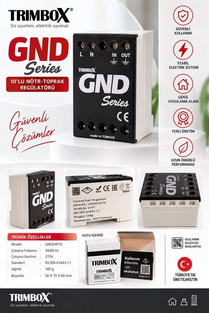 GNDEXP10 1/10 Nötr-Toprak Regülatörü