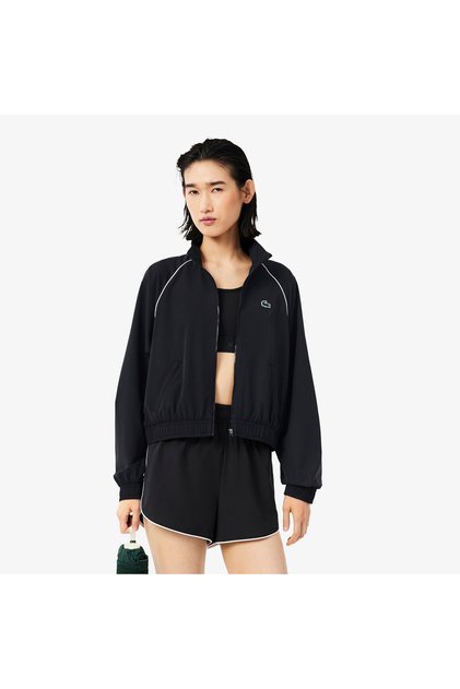 SPORT Kadın Relaxed Fit Dik Yaka Siyah Ceket
