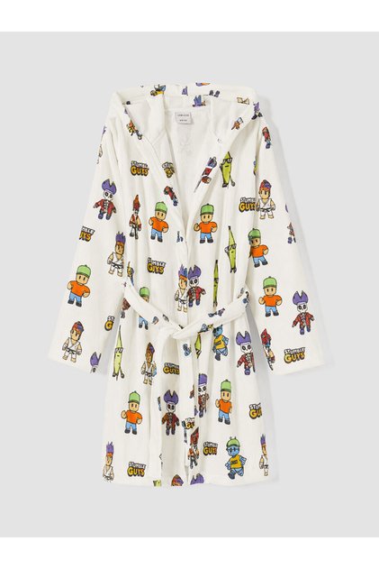 Alita City Lcw Home Mixed Welsoft Printed Children's Bathrobe with a Difference