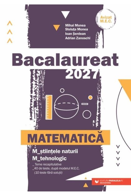 Bacalaureat 2027. Matematica. M_stiintele-naturii,