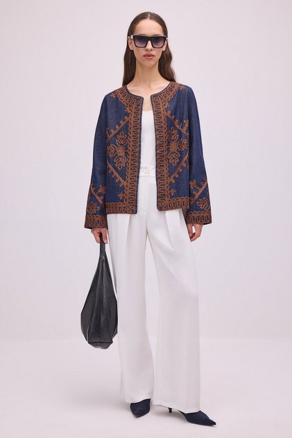 Embroidered Denim Jacket