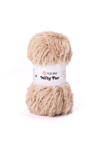 Nifty Fur Plush Fur Textured Thick Knitting Yarn 100% Polyester 100 Gr 80 m - 1 Piece-8407