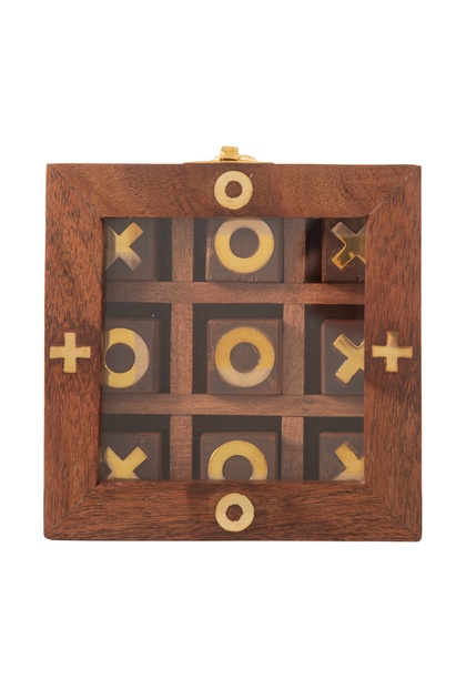 WOODEN KUTULU XOX OYUNU 13x13 CM