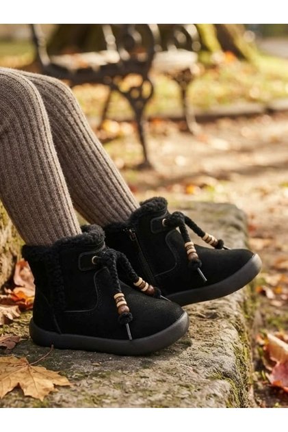 Rega Girl's Winter Boots Nubuck Leather Flexible and Orthopedic Sole