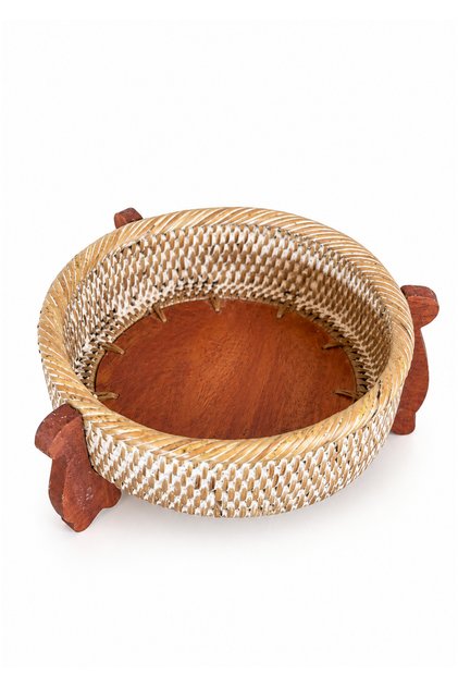 Mandara Rattan Dekoratif Mini Sepet – El Yapımı Çok Amaçlı Düzenleyici 13 cm