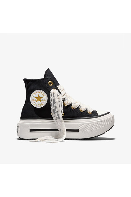 Chuck Taylor All Star Double Stack Lift Kadın Siyah Sneaker