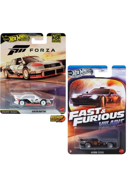 Premium - Pop Culture Audi 90 Quattro - Silver Series - Fast & Furious Villains Honda S2000