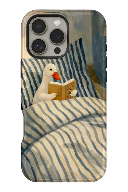 Compatible with iPhone 16 Pro Max - Blanket Duck, Dual Layer Tough Cover, Glossy Surface Protective Case