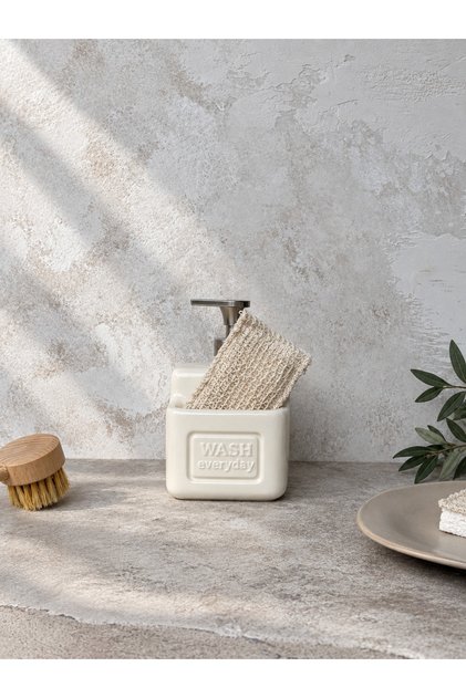 Liquid Soap Dispenser with Ceramic Compartments