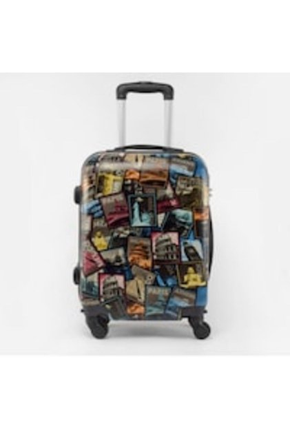 Bagaj de mână Wizz Air din policarbonat, model All Cities, 55 x 40 x 23 cm
