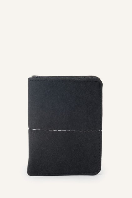 Men's Faux Leather Wallet with Stitching Detail H8731Axns