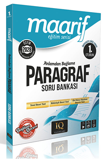 Maarif Eğitim Serisi Anlamdan Bağlama Paragraf Soru Bankası ÖSYM 2028